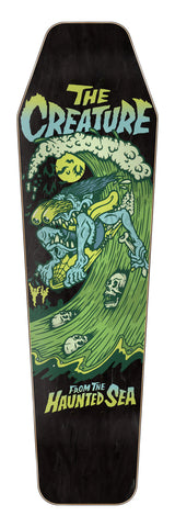 8.48in Haunted Sea Creature Shaped Skateboard Deck