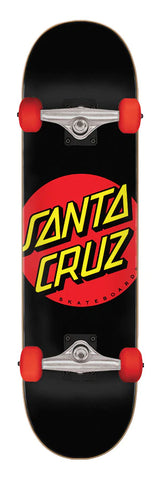 7.25in x 27.00in Classic Dot Super Micro Santa Cruz Skateboard Complete