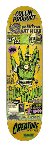 8.47in Provost Cursed Hand Creature Skateboard Deck