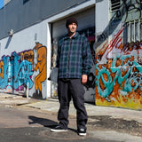 Hideout Zip Brushed Plaid Santa Cruz Mens Jacket