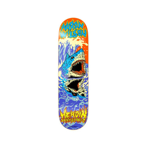HEROIN SKATEBOARDS AW DEAD REFLECTIONS 8.5 X 32 DECK