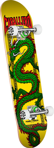 Powell Peralta Cab Chinese Dragon Birch Complete Skateboard Yellow - 7.5 x 28.65