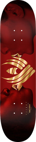 Powell Peralta Kiss FLIGHT Burgundy/Gold Foil Skateboard Deck - 8.75" K26