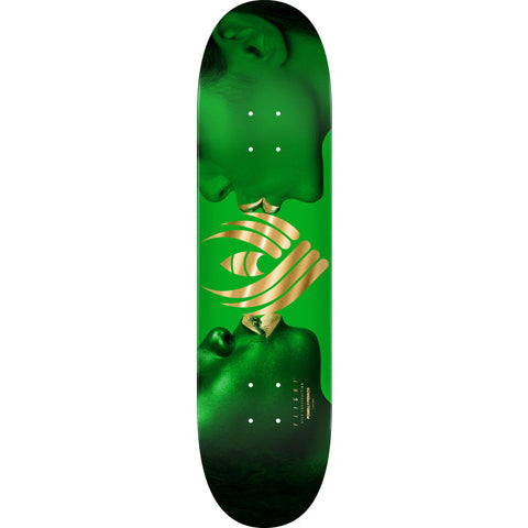 Powell Peralta Kiss FLIGHT Green/Gold Foil Skateboard Deck - 8.5" K26