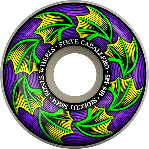 BONES WHEELS SPF Skateboard Wheels Caballero Bat Wings Sidecuts 84B 4pk