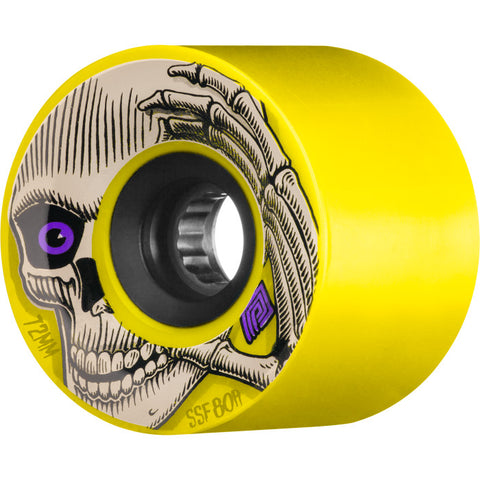 Powell Peralta Pro Kevin Reimer Downhill Skateboard Wheels Yellow 72mm 80A 4pk