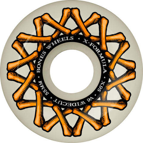 BONES WHEELS X-Formula Skateboard Wheels XF 55mm V6 Widecut 95A 4pk