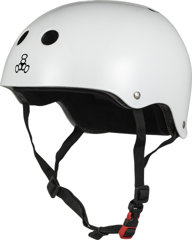Triple 8 THE Certified Sweatsaver Helmet White Glossy