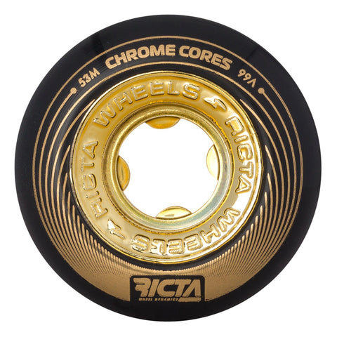 Chrome Core Black Gold 99a Ricta Wheels