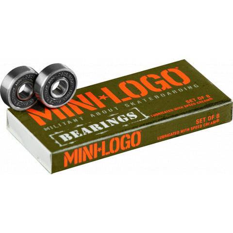 Mini Logo Skateboard Bearings Series 3 8mm Single