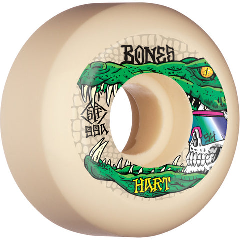 BONES WHEELS PRO STF Skateboard Wheels Hart Gator Skull 54mm V5 Sidecut 99A 4pk