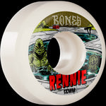 BONES WHEELS SPF SKATEBOARD WHEELS RAPTURE 54MM P5 SIDECUT 81B 4PK WHITE