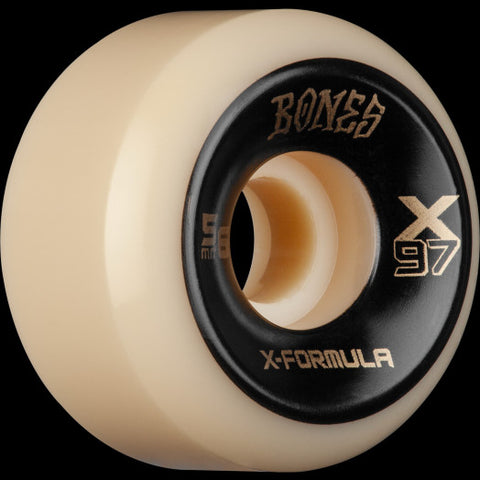 BONES WHEELS X-Formula Skateboard Wheels X-Ninety-Seven V6 Wide-Cut 97A 4pk