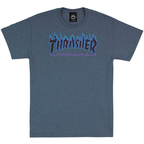 FLAME T-SHIRT / DARK HEATHER